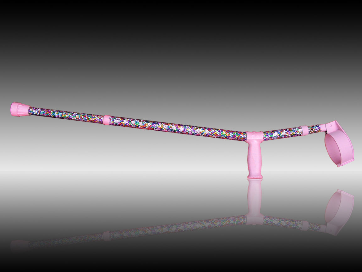 Kaleidoscope Crutch with Diamanté