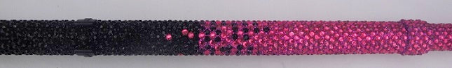 The Ombre Crutch in black and pink Diamantés